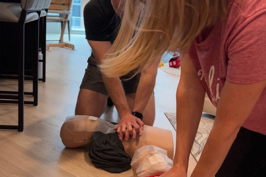 At Home CPR & AED New Parents Training in Lakeview, Chicago 
New Parents At Home CPR and AED training in Downtown Chicago 